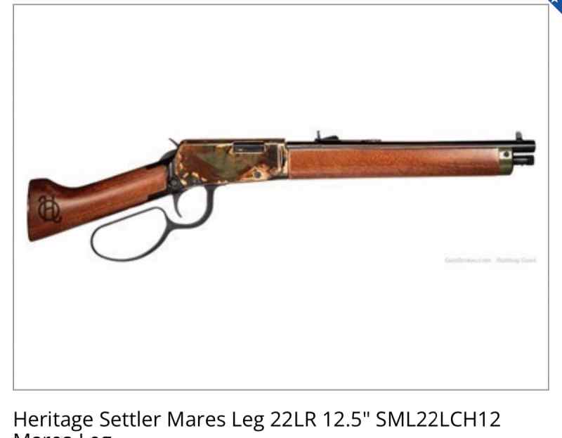 Heritage Settler Mares .22 Lever Action