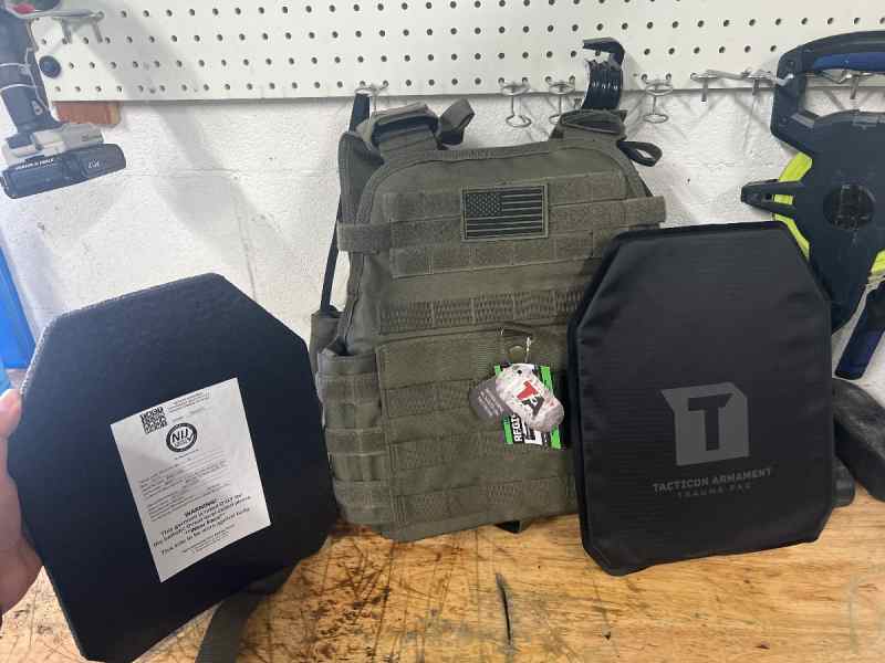 TACTICON BODY ARMOR PACKAGE NEW WTS/WTT LEVEL 3+