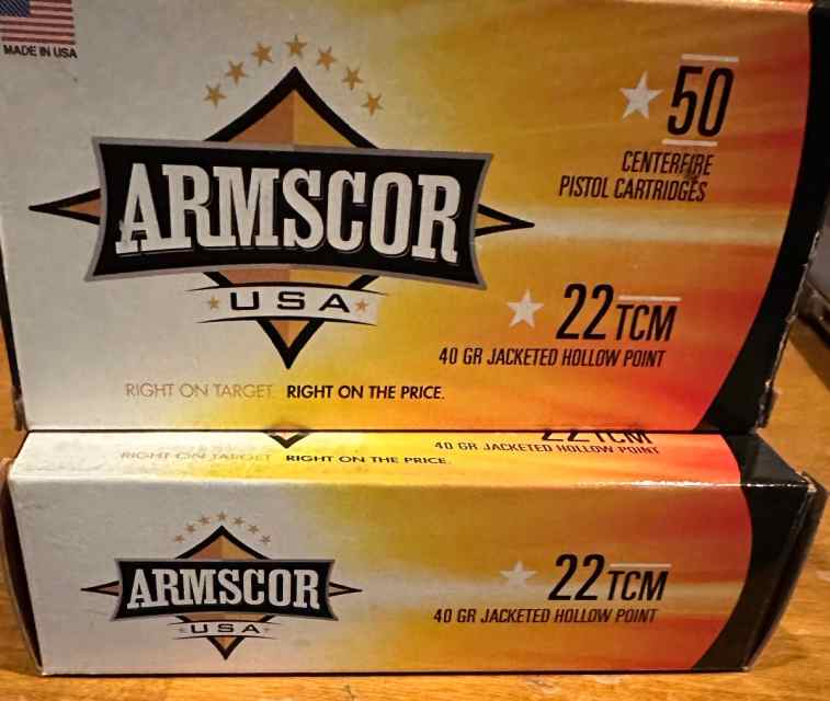 Armscor 22 TCM ammunition