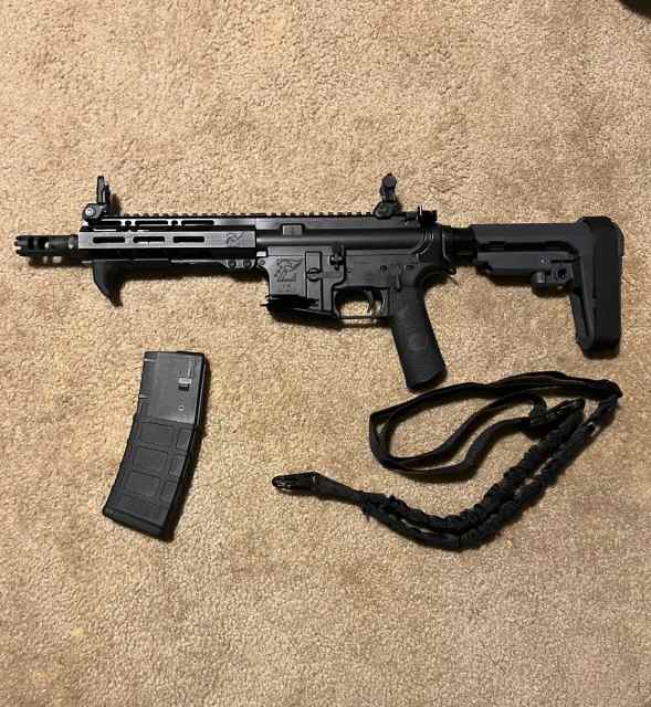 AR pistol 7.5” 300 blackout 