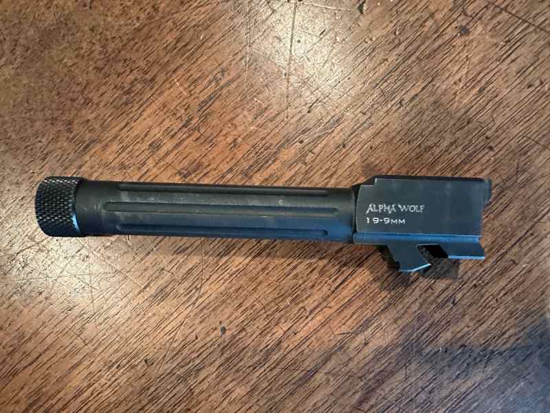 LoneWolf Glock 19 AlphaWolf Fluted Threaded Barrel