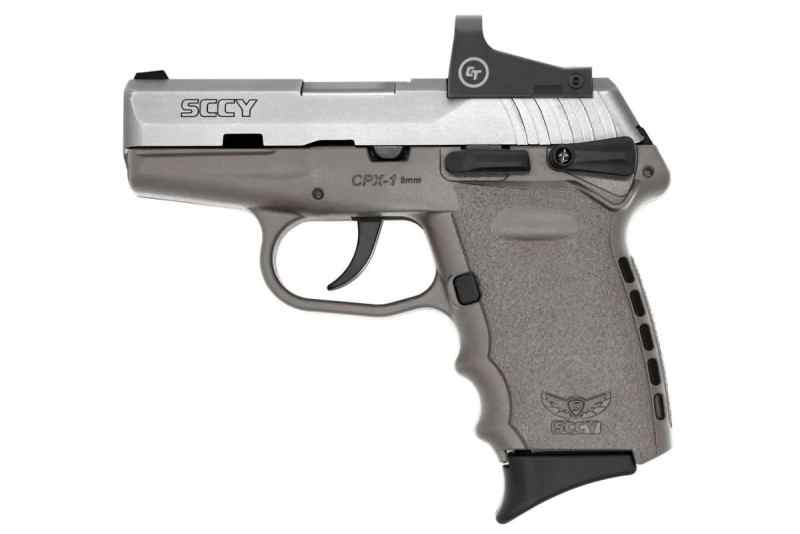 SCCY CPX-1 9mm Stainless/Sniper Gray with Crimson 