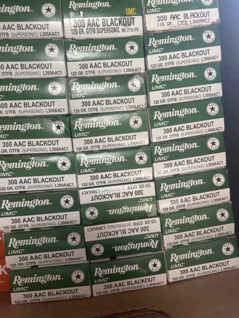 300 blackout ammo 120grn OTFM Remington in boxes