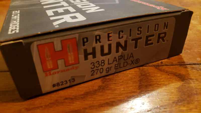 Hornady Precision 338 Lapua 270 grain- $200