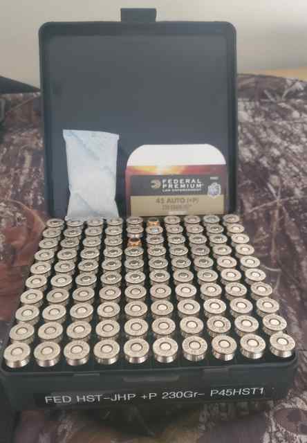 Federal HST 45ACP 230 Gr +P P45HST1 ($.80 per RND)