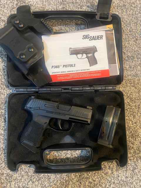 SIG SAUER P365 9MM 3.1&quot;MANUAL SAFETY PISTOL, BLACK