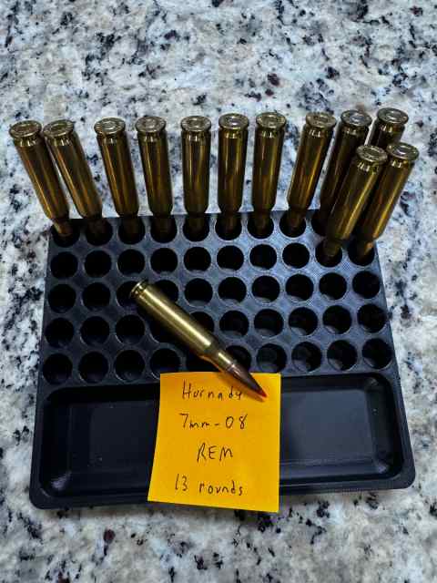 Hornady 7mm-08 REM - loose 13 rounds