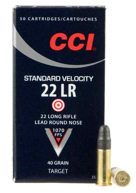 CCI Standard Velocity 22LR 40gr LRN 50rd Box - See