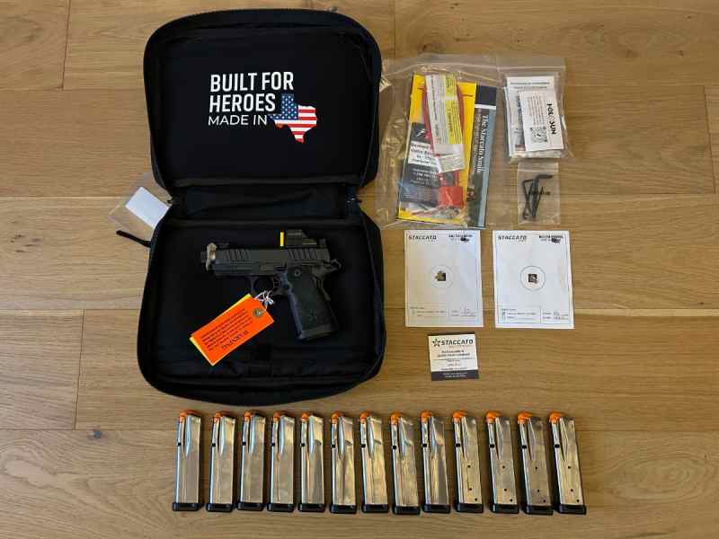 Staccato CS24 Threaded + HS507C + 13 Mags