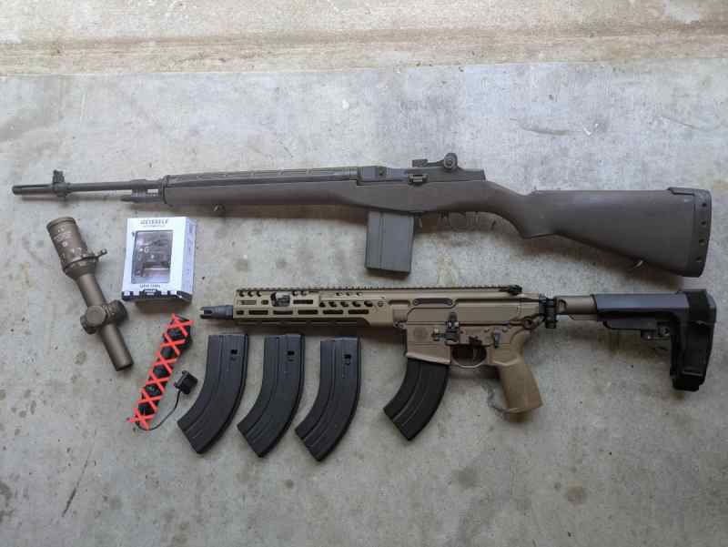 Sig MCX Spear LT, M1A, Tango 6T, Tavor, Surefire