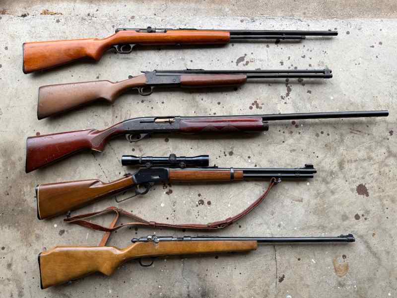 Old stuff. Marlin 1894 44, savage West Point 424