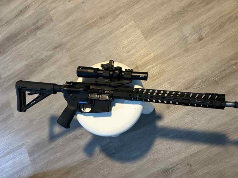 F1 AR Rifle with Burris LRS Set up