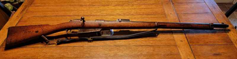  1891 GEWEHR  1888  COMMISSION RIFLE with Bayonet