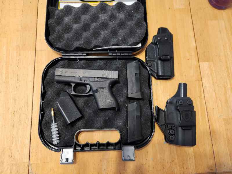 Glock 43 9MM, holsters, low round count