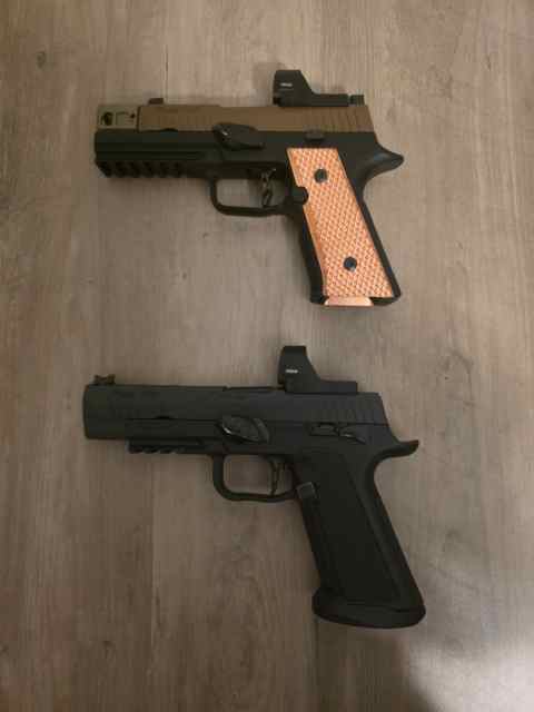 2 Competition Sig P320 $1200 and $1000 $1800 both