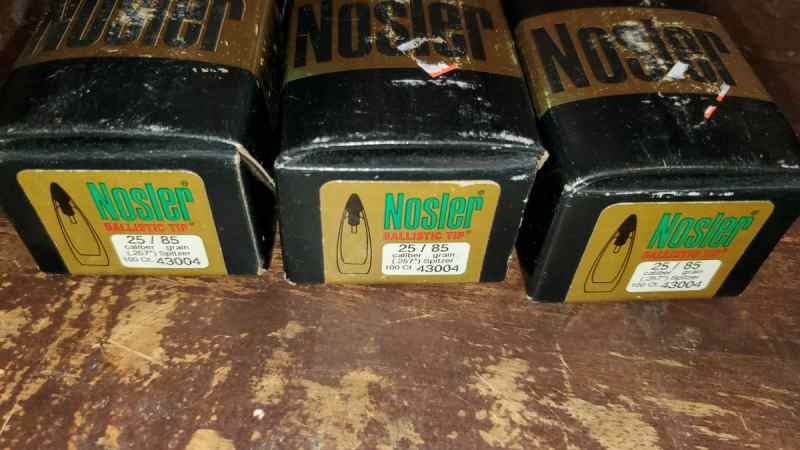 Nosler 25 cal (257) 85 gr bullets