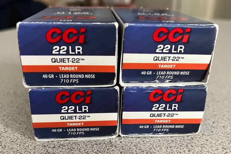 CCI Quiet-22, 40Gr, 4 boxes, $18 cash