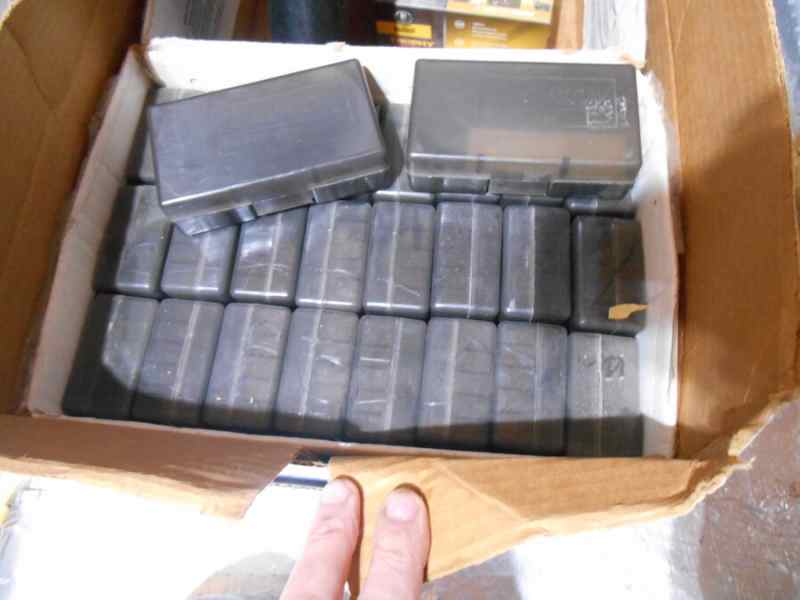 9mm Midway 503 ammo boxes brown plastic TRADE--DFW