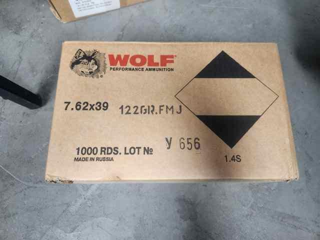 Wolf Ak47 ammo 7.62x39 (1000rnds)