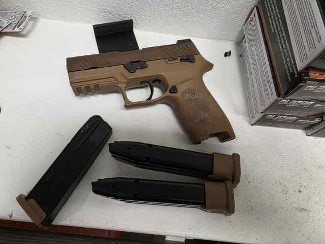 M18 (P320) with holster and optic plate