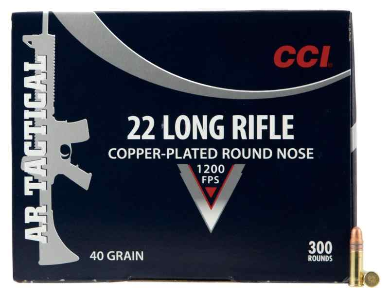 CCI AR TACTICAL 22 LR 40 GR COPPER-PLATED ROUND NO