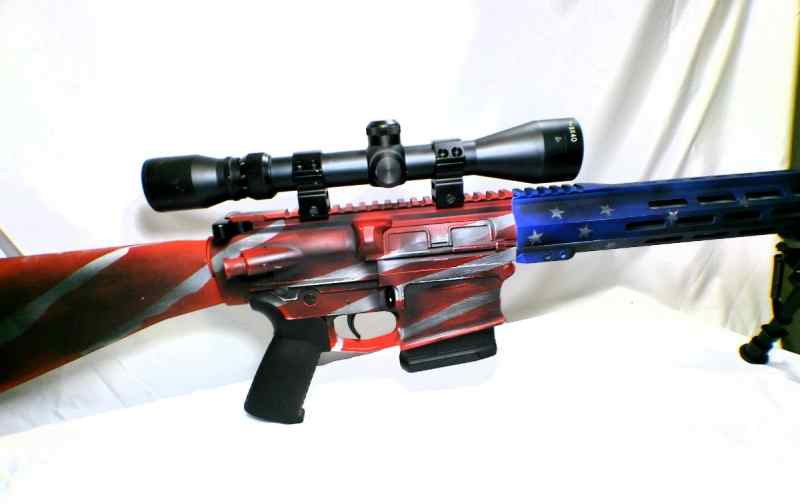 Custom American Flag Cerakote AR-10