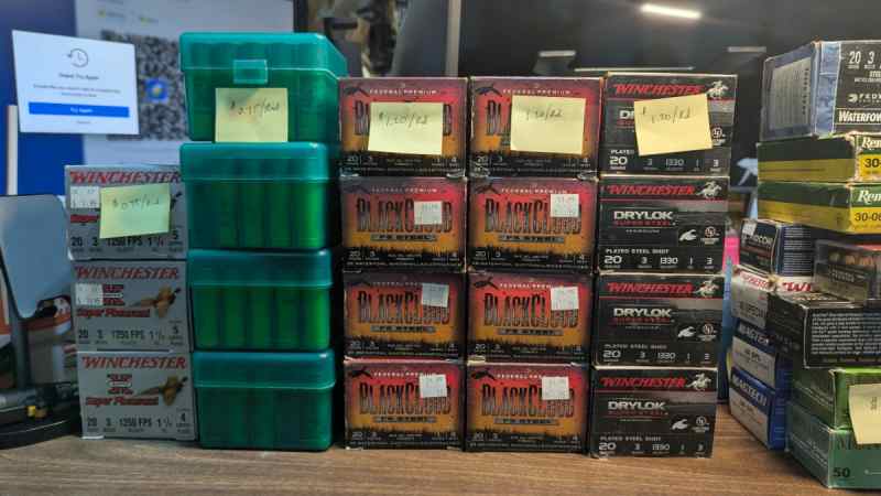 20ga Shotgun Ammo Lot – Steel &amp; Lead – Mixed Brand