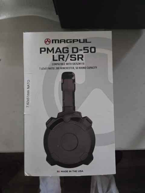 NIB Magpul D50 7.62 NATO drum