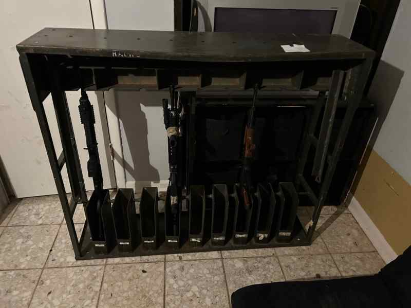 U.S. army SAW rack