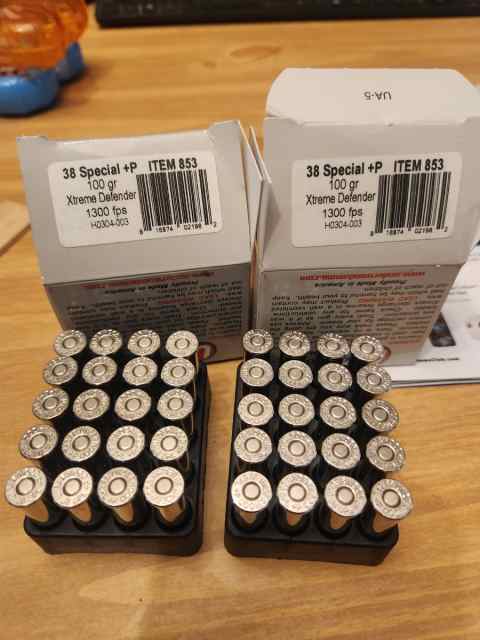 Underwood 38 Special +P 100gr Xtreme Defender