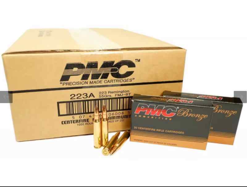 1,000 Round case of PMC 223 sealed