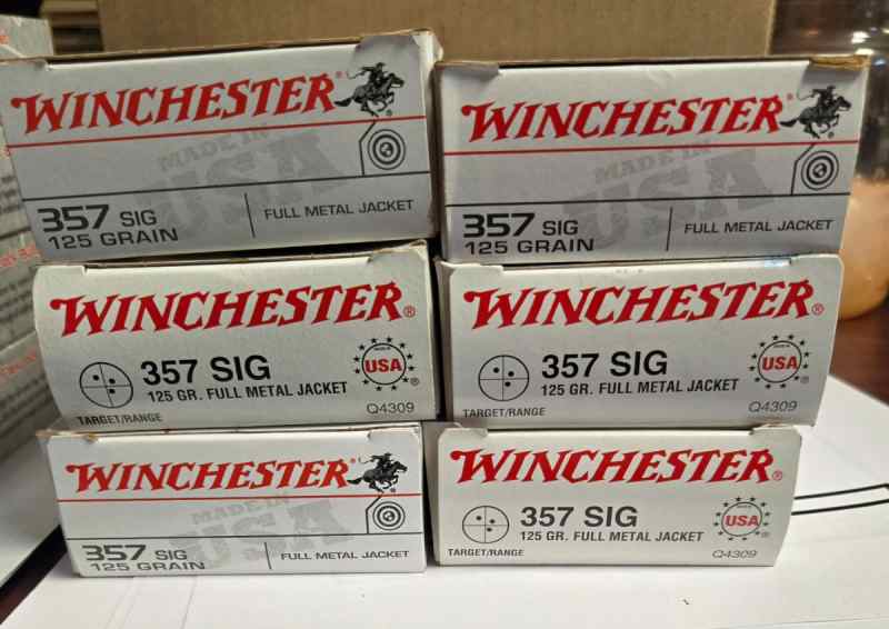 Winchester and Hornady .357sig Ammo
