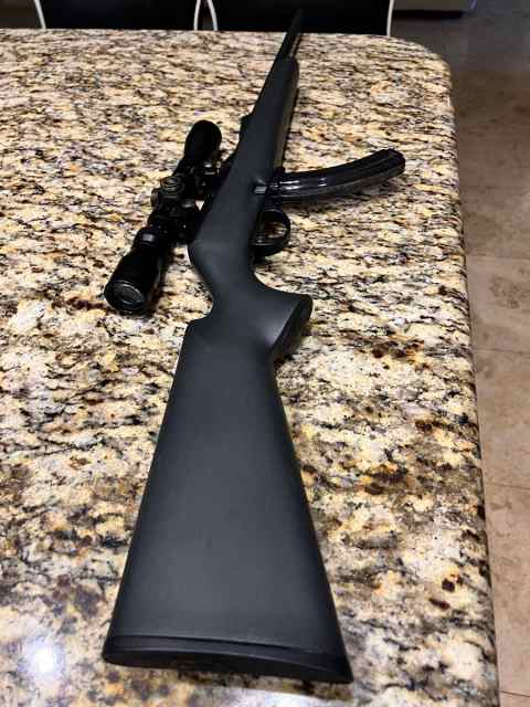 Remington 22 LR rifle with scope 