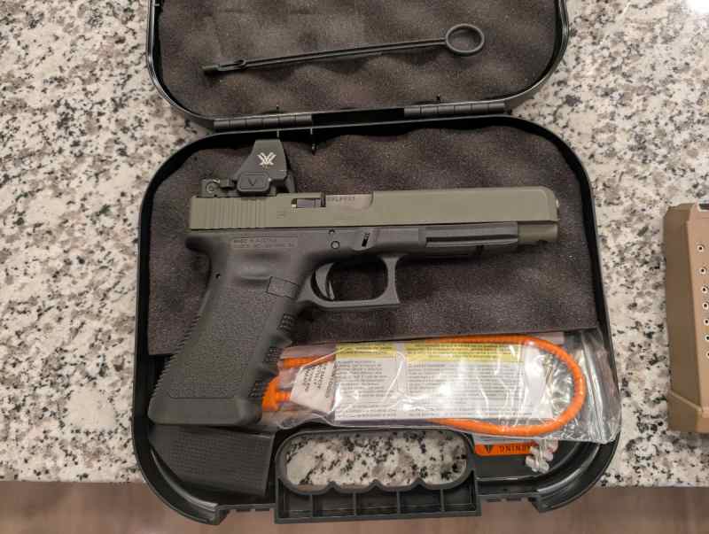 Glock G34 Gen 3 - Defender XL - OD Green