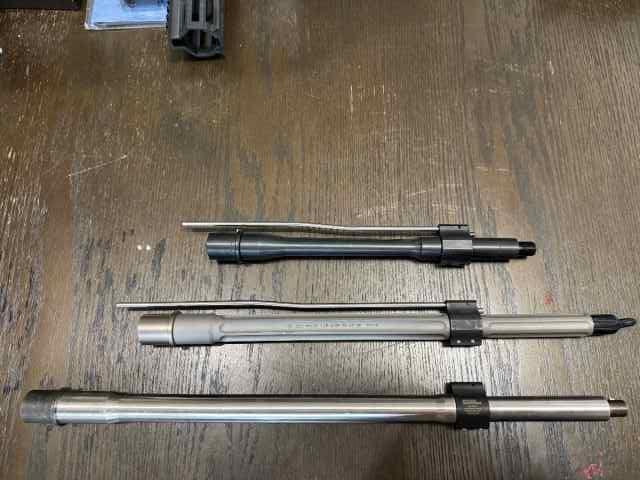 AR Barrels w/ adj gas blocks (18, 14.5, 10.5)
