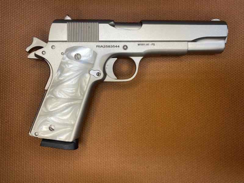 NEW IN BOX - Rock Island M1911 Pearl Grips SS 5&quot;