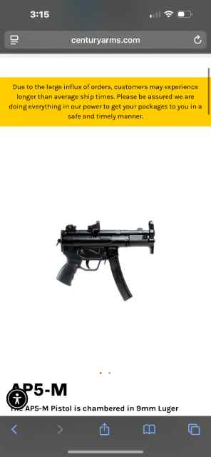 Century AP5M with shield optic