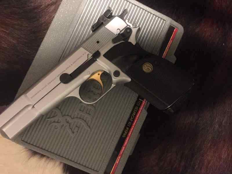 Browning Belgian Hi-Power Nickel Chrome