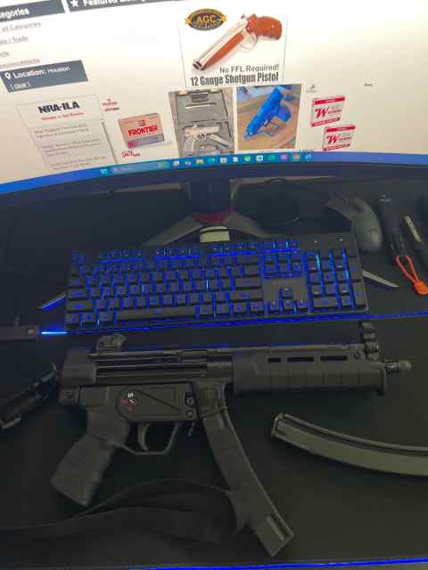 NEW MAC 5 PISTOL 9mm W MAGPUL FURNITURE