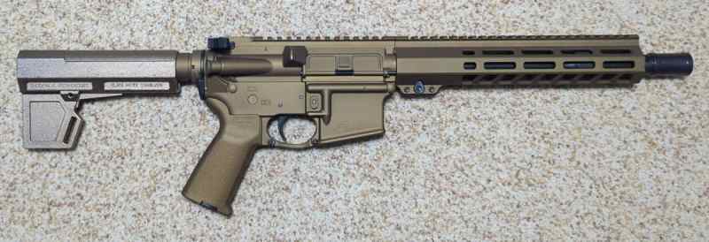 Aero Precision 5.56 Burnt Bronze 10.5inAR15 Pistol