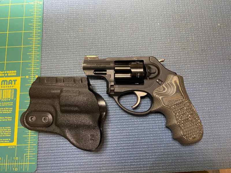 Ruger LCR .38 revolver with holster