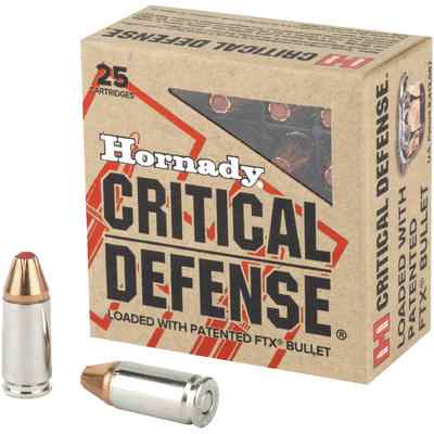 HORNADY 9MM CRITICAL DEFENSE 115GR 25RD BOX