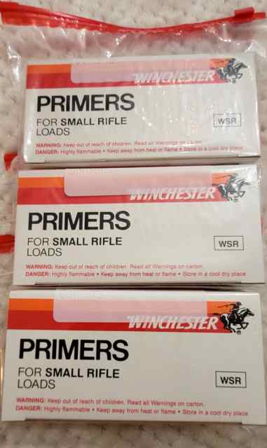 Price Drop 3,000 Winchester Small Rifle Primers.