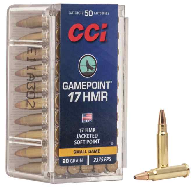 CCI 17HMR GamePoint 20gr JSP 50rd Box - See Link!