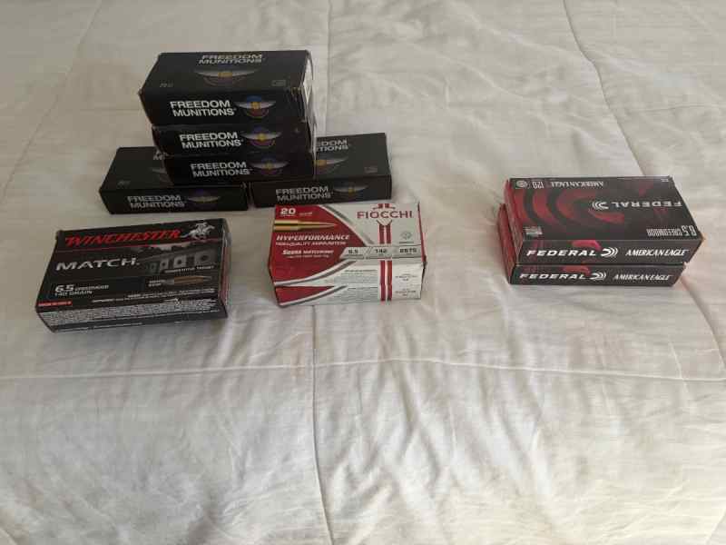 6.5 Creedmoor Match Grade + Practice ammo