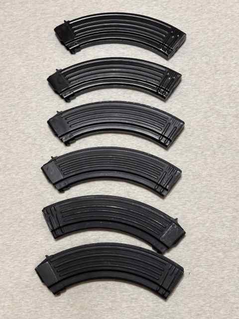 6x Russian MOLOT MFG 40rnd AK mags 