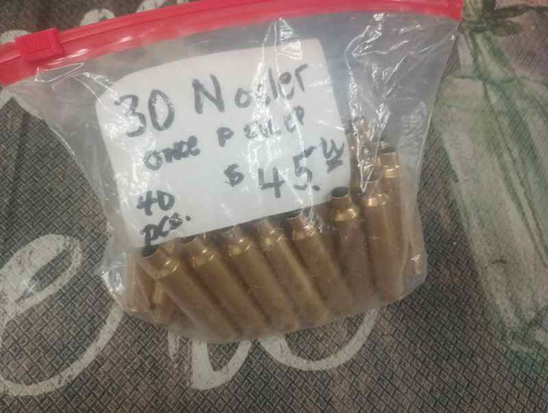 30 Nosler once fired brass