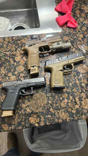 Glock sig and smith &amp; wesson 