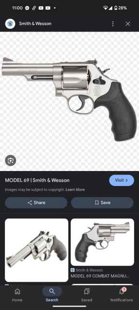 Smith &amp; Wesson Mod 69 4.25 44. 