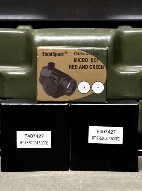 MILITARY TACTICAL RANGE TRAINING RED DOT SIGHTS